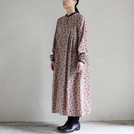 SUSURI ススリ　ログシャツドレス　#beige 【送料無料】
