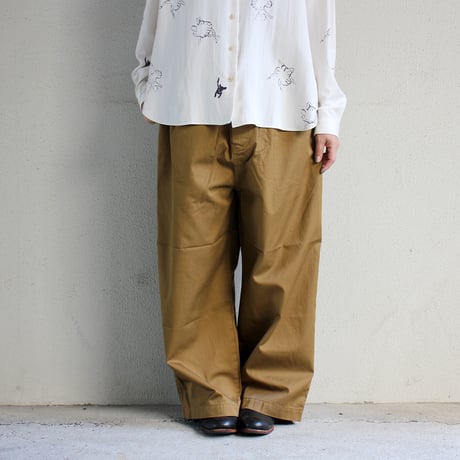 TRAVAIL MANUEL トラバイユマニュアル　コンパクトチノデイリーパンツ　#ブラック、キャメル、カーキ、クリーム　【送料無料】