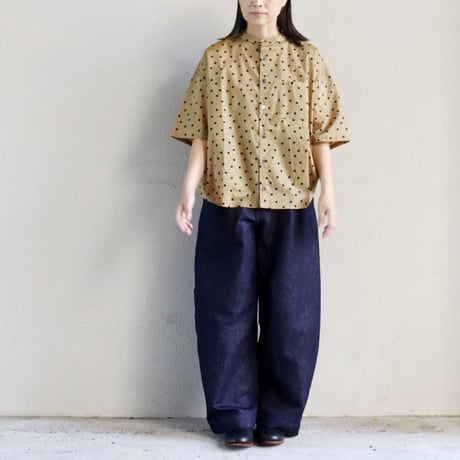 **再入荷**ASEEDONCLOUD HandWerker 綿麻デニムHWワイドトラウザー　♯インディゴ　【送料無料】
