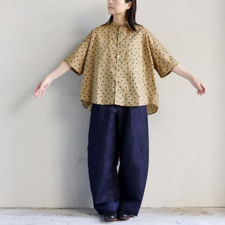 **再入荷**ASEEDONCLOUD HandWerker 綿麻デニムHWワイドトラウザー　♯インディゴ　【送料無料】