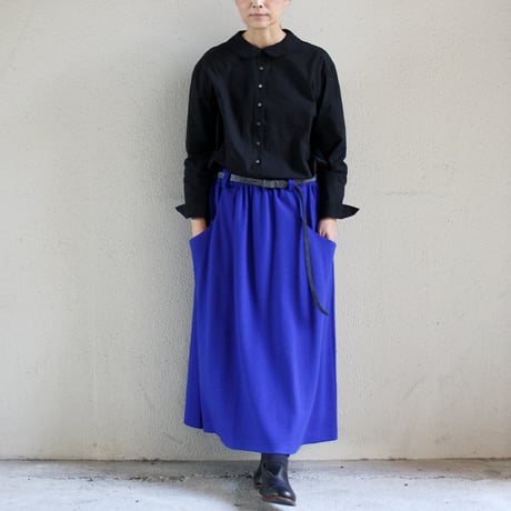 **2026秋冬分到着** atelier naruse アトリエナルセ　 wool punch gather skirt ウールポンチギャザースカート