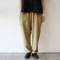 TRAVAIL MANUEL トラバイユマニュアル　ヴィンテージツイル4タックジョッパーズ　#ブラック、ベージュ、ブラウン