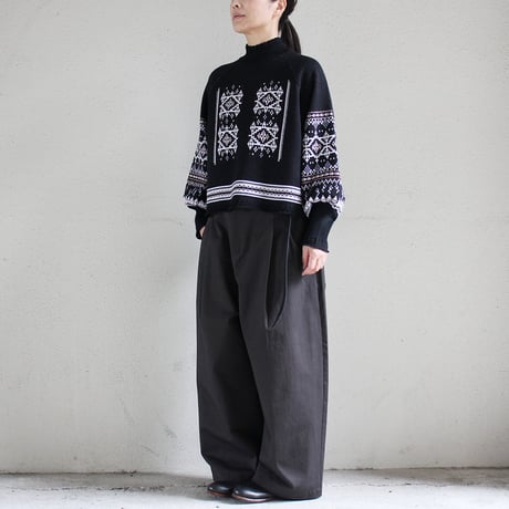 ASEEDONCLOUD アシードンクラウド　Memories pull on knit  #Black  【送料無料】