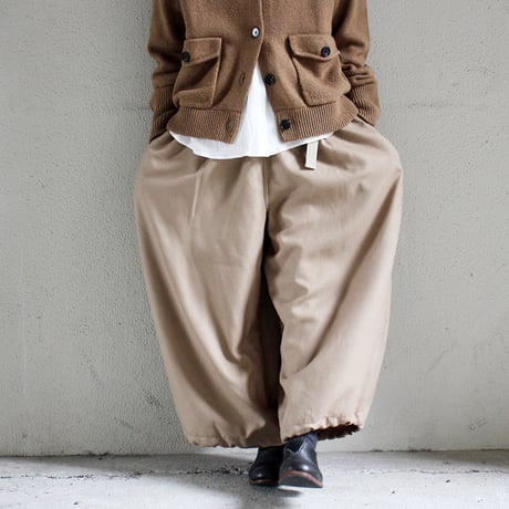 ASEEDONCLOUD アシードンクラウド Flannel Handwerker culottes  #Beige , Dark Green  【送料無料】