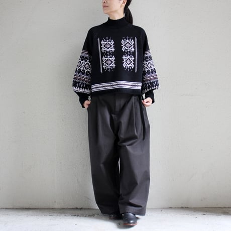 ASEEDONCLOUD アシードンクラウド　Memories pull on knit  #Black  【送料無料】