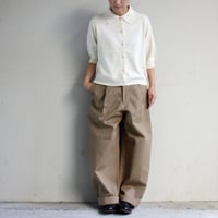 ASEEDONCLOUD アシードンクラウド　HandWerker　Khaki Denim HW Wide Trousers ワイドトラウザー  #KHAKI 【送料無料】
