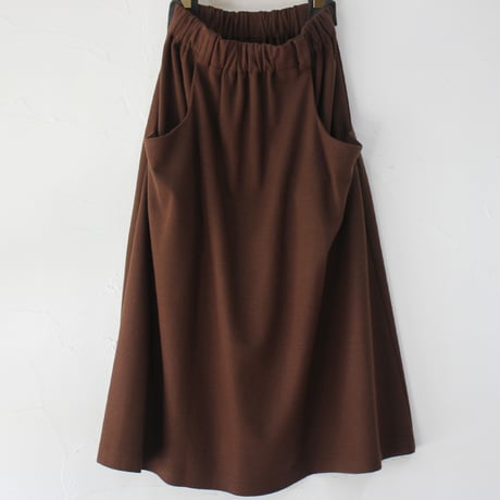 **2026秋冬分到着** atelier naruse アトリエナルセ　 wool punch gather skirt ウールポンチギャザースカート