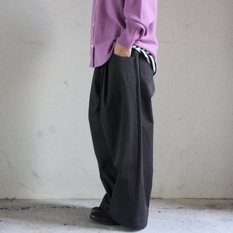 **またまたまた再入荷** atelier naruse アトリエナルセ　ヴィンテージチノ ワイドタックパンツ vintage chino wide tuck pants