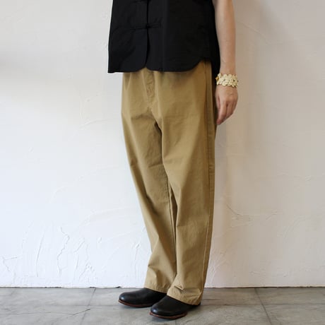 TRAVAIL MANUEL トラバイユマニュアル　コンパクトウェザーユニティパンツ　#ブラック、キャメル、サンド、オフ白