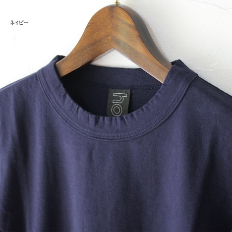 **2026秋冬分到着**　homspun ホームスパン　30/1天竺長袖Tシャツ　#サラシ、ネイビー、ブラック、TOPダークチャコール