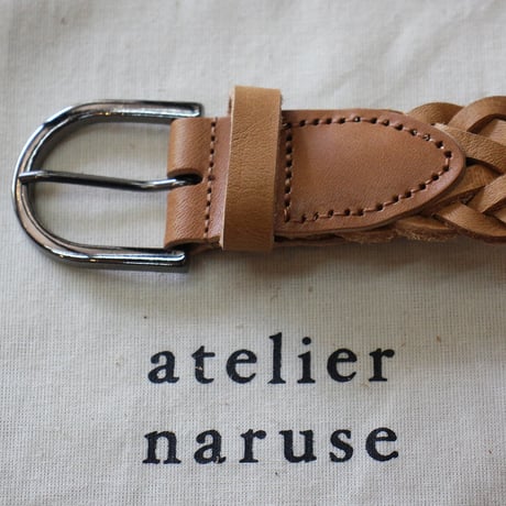 atelier naruse アトリエナルセ　レザーメッシュベルト　leather mesh belt