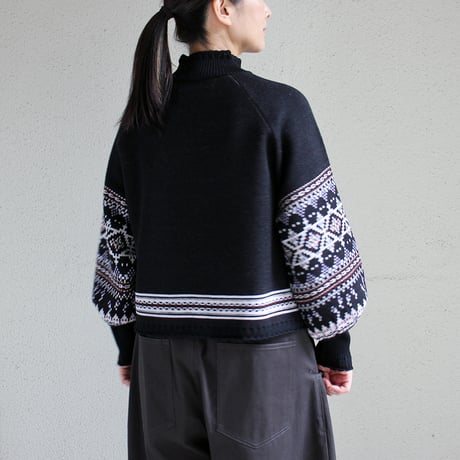 ASEEDONCLOUD アシードンクラウド　Memories pull on knit  #Black  【送料無料】