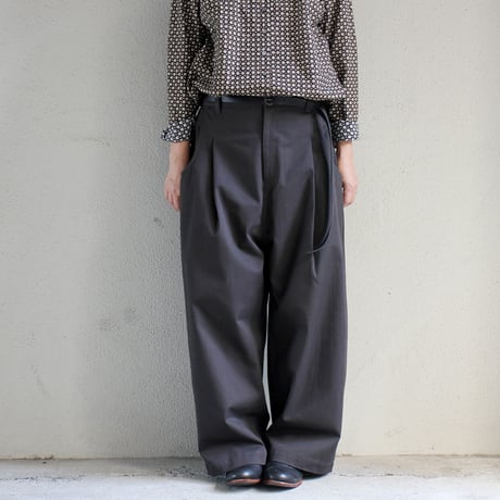 **またまたまた再入荷** atelier naruse アトリエナルセ　ヴィンテージチノ ワイドタックパンツ vintage chino wide tuck pants