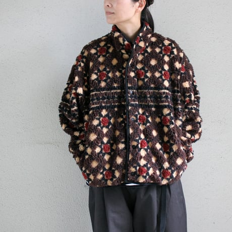 ASEEDONCLOUD アシードンクラウド　Station floor pattern blouson  #Brown  【送料無料】