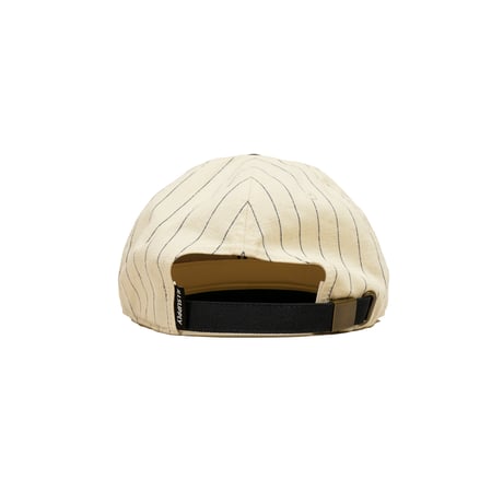 OLD ENGLISH STRIPE 6PANEL CAP / NATURAL&DARK NAVY