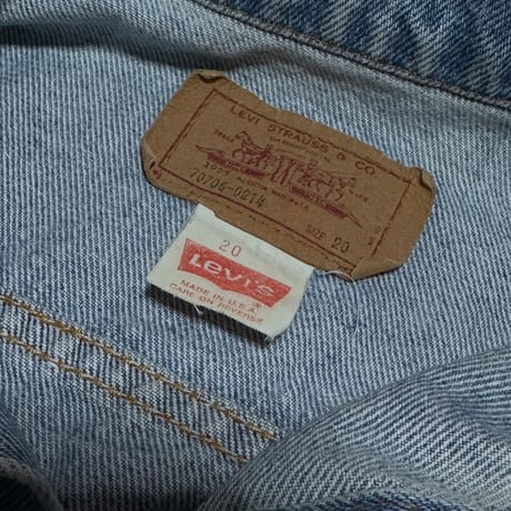 ▪ 80s levis  Denim jacket USA製
