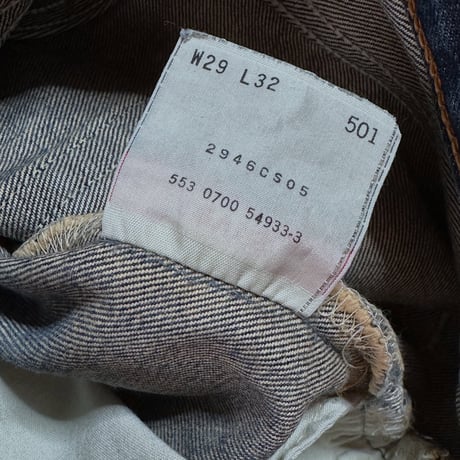 ▪ 00s levis501  usa製 w29