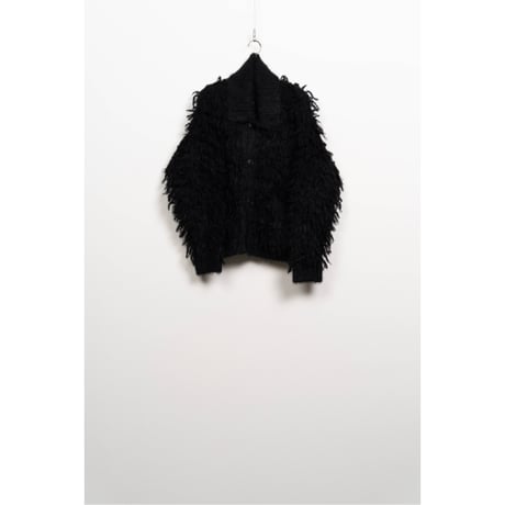 KAMIYA : Shaggy Fringe Knit Jacket