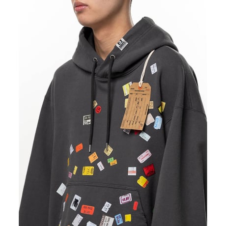 Maison MIHARA YASUHIRO : Price Tag Sticker Printed Hoodie
