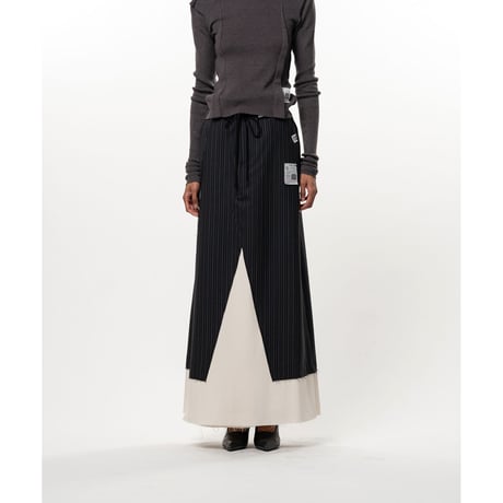 Maison MIHARA YASUHIRO : WOOL SLACKS COMBINED SKIRT