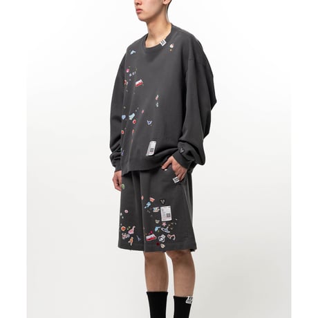 Maison MIHARA YASUHIRO: Kids Sticker Printed Sweatshirt