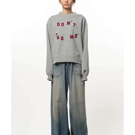Maison MIHARA YASUHIRO: Don't Tag Me. Flocky Printed Sweatshirt