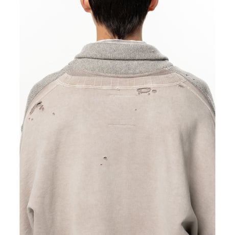 Maison MIHARA YASUHIRO: Sweatshirt Combined Knit Cardigan