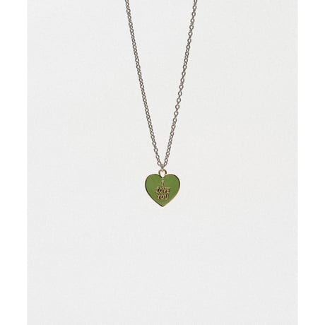 KAMIYA : "I LOVE YOU" Pin Charm Necklace
