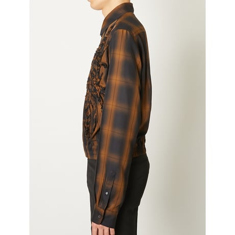 TAAKK : EMBROIDERED BLOUSON SHIRT