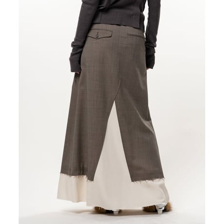 Maison MIHARA YASUHIRO : WOOL SLACKS COMBINED SKIRT