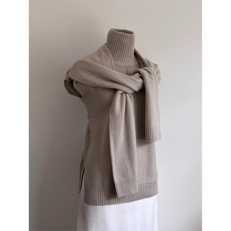 Takemaru : LONG SLEEVE TIED SWEATER