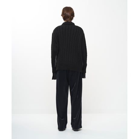 Juha  : COLLARED ARGYLE CARDIGAN
