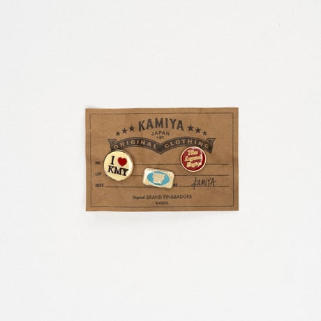 KAMIYA :Original Pin Set 3Pieces A