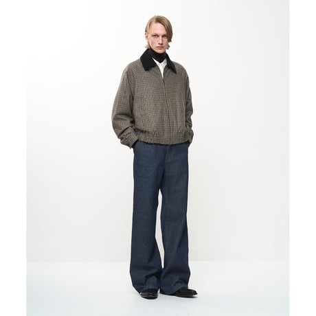 Juha  : CHECK RAGLAN BOMBER JACKET