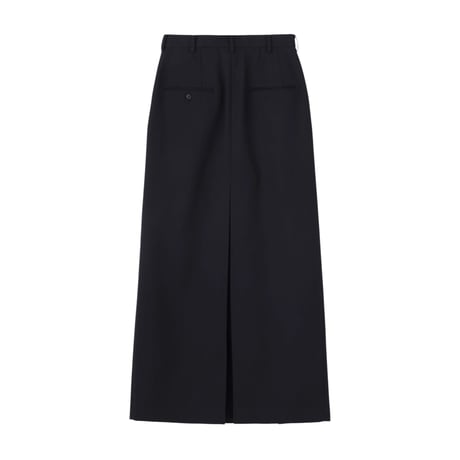 JOHN LAWRENCE SULLIVAN : WOOL GABARDINE SLIT SKIRT