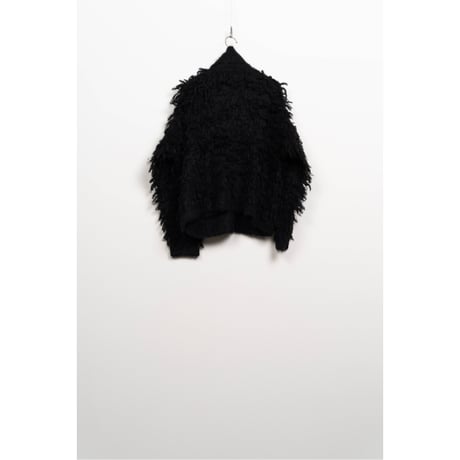 KAMIYA : Shaggy Fringe Knit Jacket