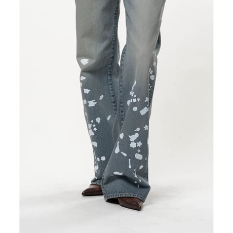 Maison MIHARA YASUHIRO: Kids Silhouette Sticker Printed Denim Pants