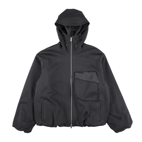 sulvam : Jersey hoodie balloon JKT