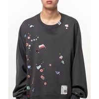 Maison MIHARA YASUHIRO: Kids Sticker Printed Sweatshirt