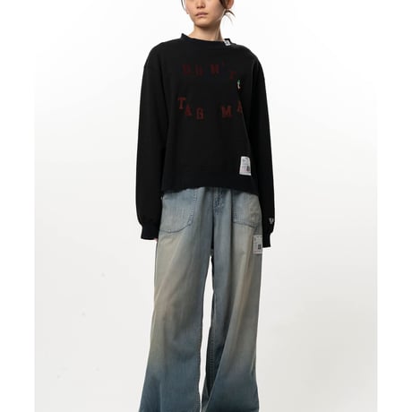 Maison MIHARA YASUHIRO: Don't Tag Me. Flocky Printed Sweatshirt