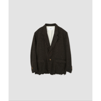 JANE SMITH : GARMENT WASHED SILKNEP TWEED JACKET