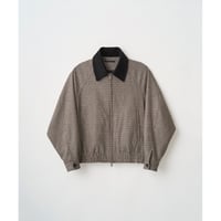 Juha  : CHECK RAGLAN BOMBER JACKET