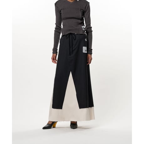 Maison MIHARA YASUHIRO : WOOL SLACKS COMBINED SKIRT