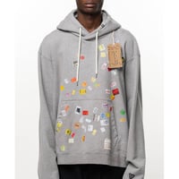 Maison MIHARA YASUHIRO : Price Tag Sticker Printed Hoodie