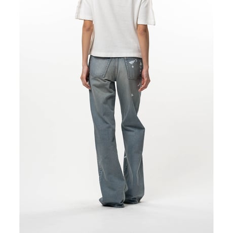 Maison MIHARA YASUHIRO: Kids Silhouette Sticker Printed Denim Pants