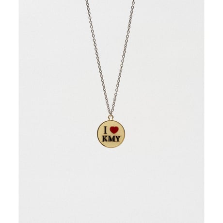 KAMIYA : "I LOVE KMY" Pin Charm Necklace