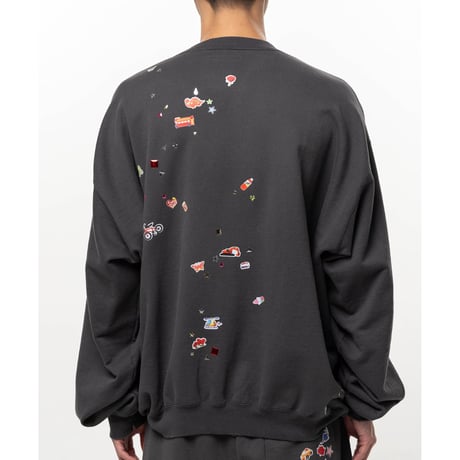 Maison MIHARA YASUHIRO: Kids Sticker Printed Sweatshirt