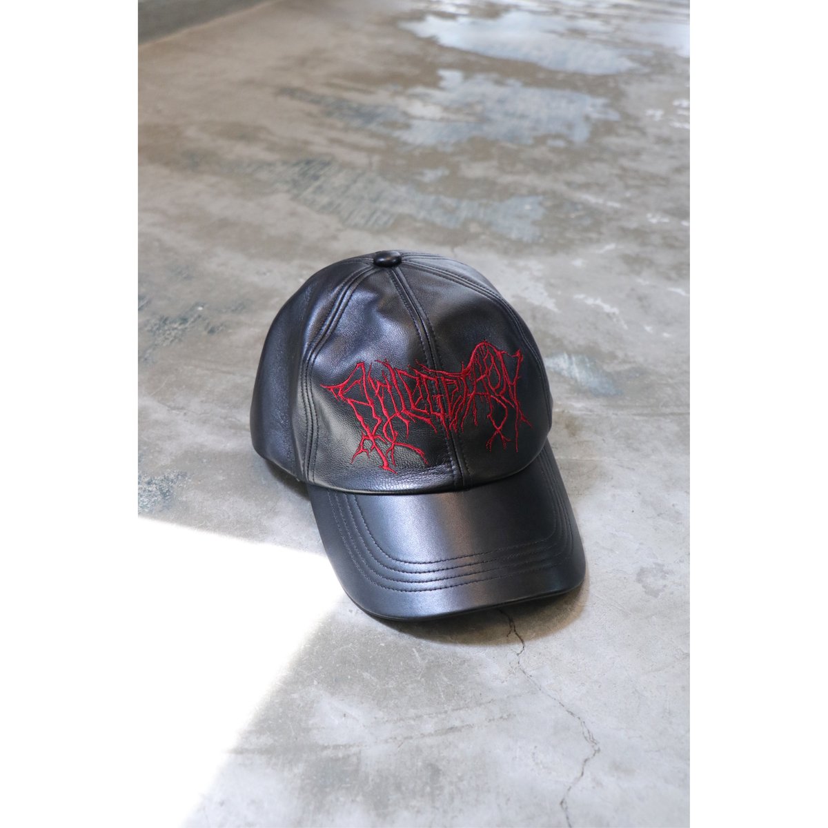 JOHN LAWRENCE SULLIVAN :EMBROIDERED LEATHER CAP