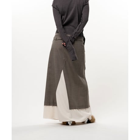 Maison MIHARA YASUHIRO : WOOL SLACKS COMBINED SKIRT