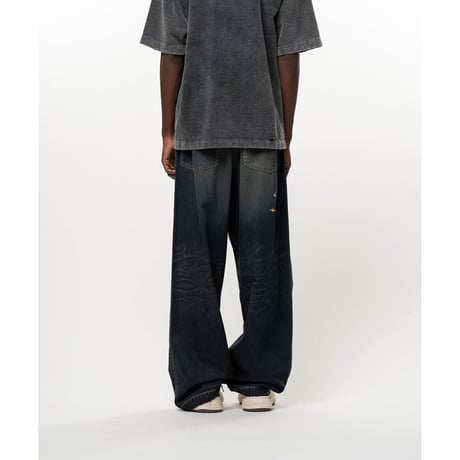 Maison MIHARA YASUHIRO: Kids Sticker Printed Baker Denim Pants